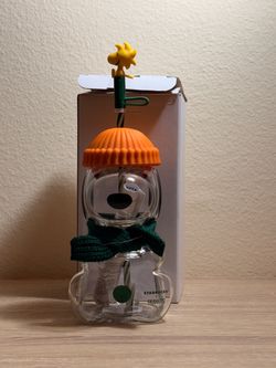 Starbucks Snoopy Glass Cup *Limited Edition*