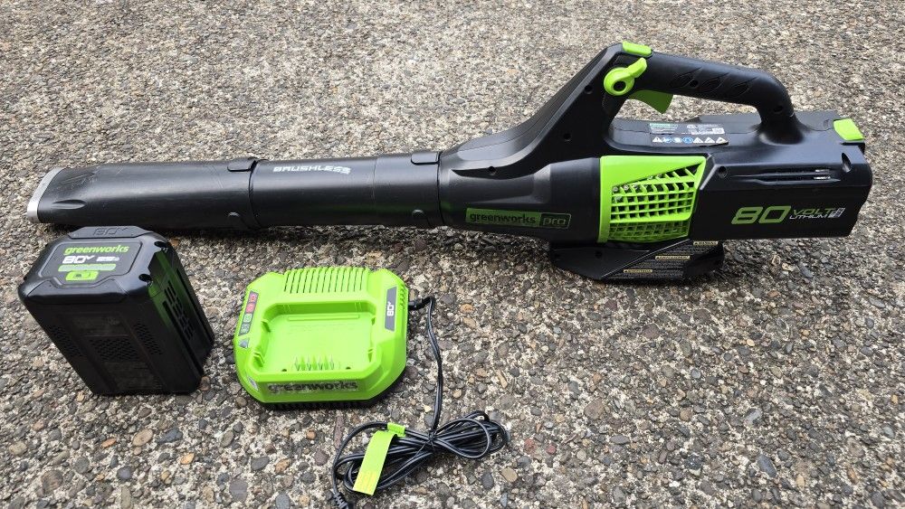 Greenworks 80V 580 CFM Cordless Brushless Leaf Blower