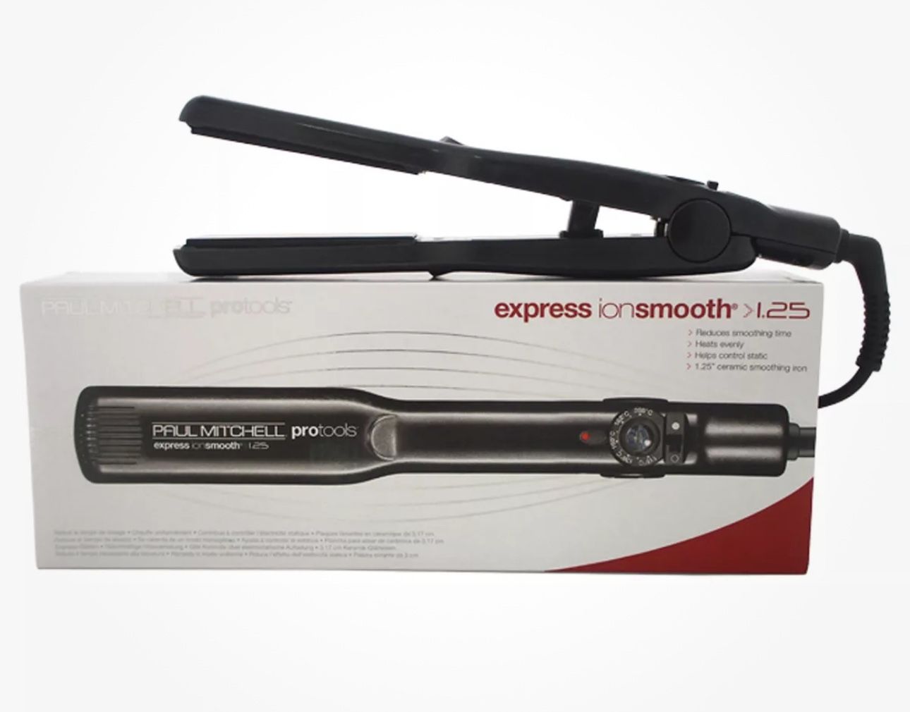 Express Ion Smooth Flat Iron - Model # S12NA - Black by Paul Mitchell- 1.25 Inch