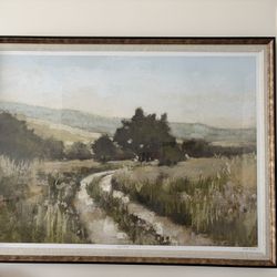 Elegant Large Like New Provincial Style Framed Painting 