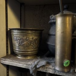 Signed Bronze Planter From Japan