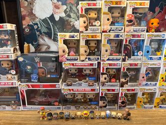Huge Wrestling/Pokemon Funko & Collectible Collection! 60 Pieces!