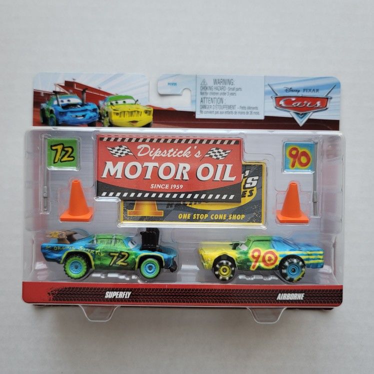 Disney Pixar Cars 2 Pk SUPERFLY #72 & AIRBORNE #90 (Thunder Hollow) Metal 2024 Cars 3