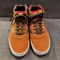 Vans Sk8-Hi MTE DR Burnt Orange Plaid Men’s Size 12