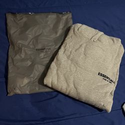 Grey essentials hoodie