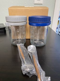 Overnight oats jars - 2 pack New