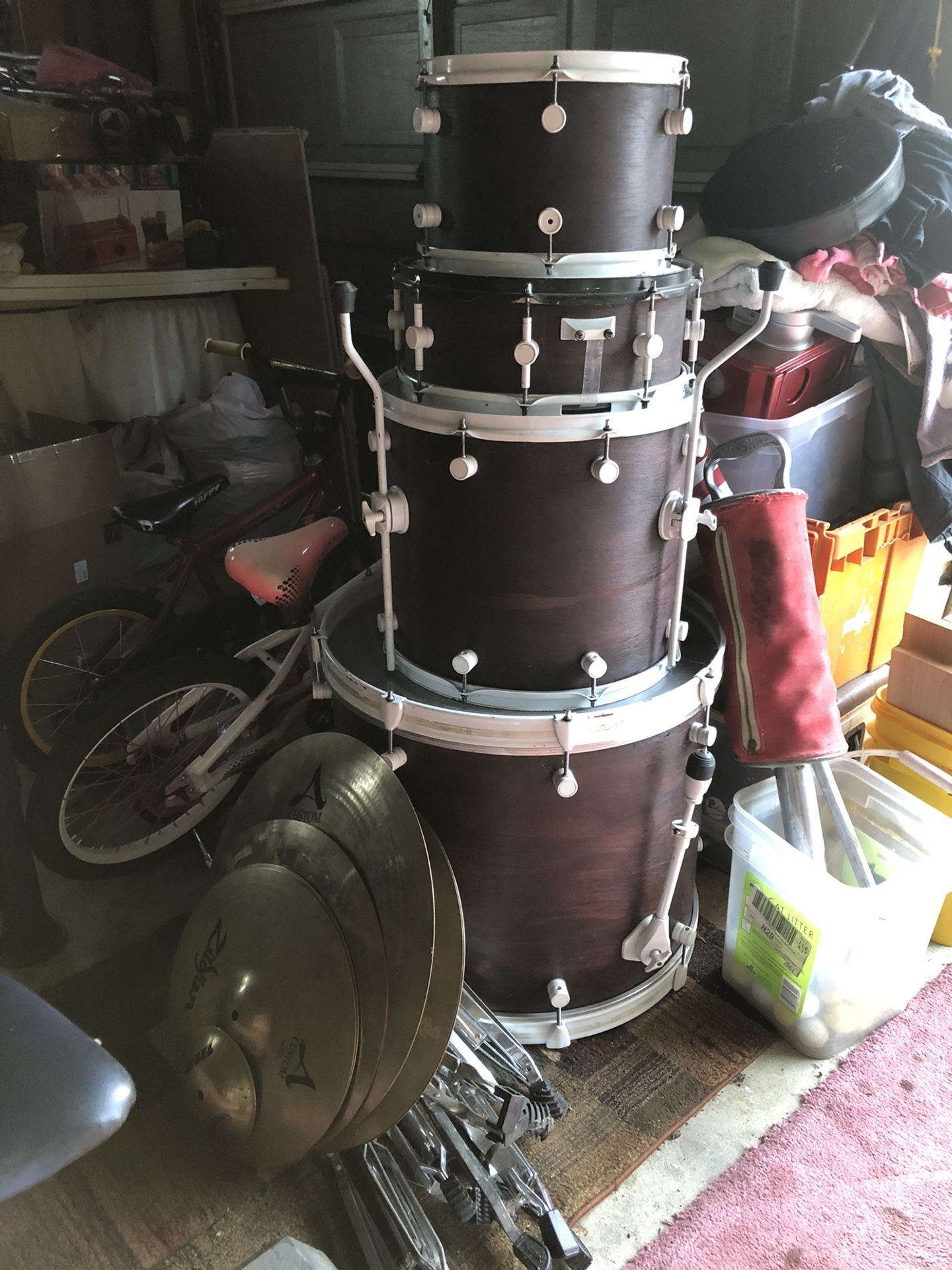 5-piece D-drum drumset//ziljdgan