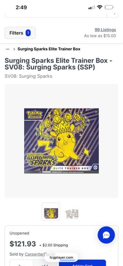 Surging sparks ETB