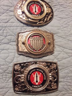 Military Theme Belt Buckles