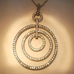 Necklace Sterling silver And CZ 