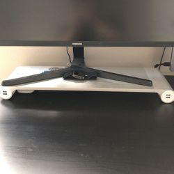 Aluminum Monitor Stand with USB Charging Ports