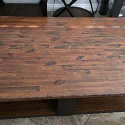 Mathis Brothers Rustic/industrial Coffee Table & 2 End Tables