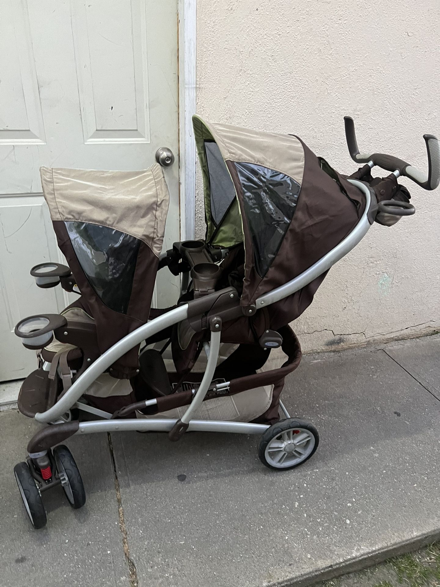 how to fold evenflo pivot xplore All-Terrain Stroller Wagon + Second Seat Bundle My Review of the Brand Color:Aluminum Base / Neon Red