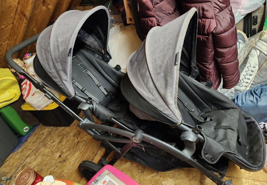 Contour double stroller.