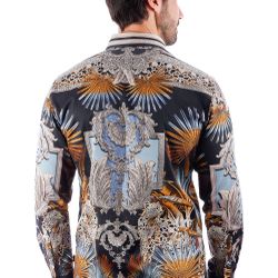 THE RAGE LOOK RHINESTONE LONG SLEEVE SHIRT