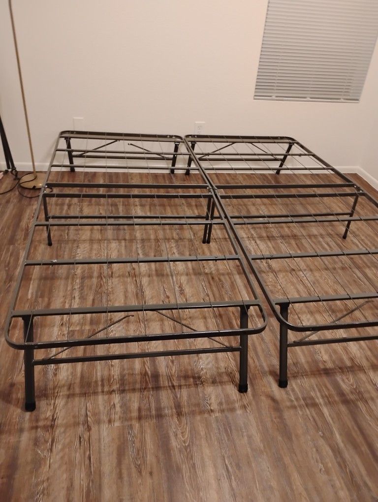 Brand New Out The Box Metal Frames For Twin Or Combined For King