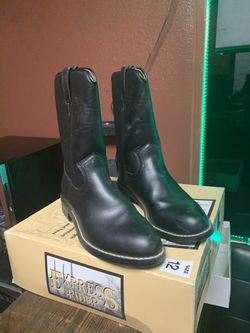 Express rider leather boots size 12 $80 or best offer