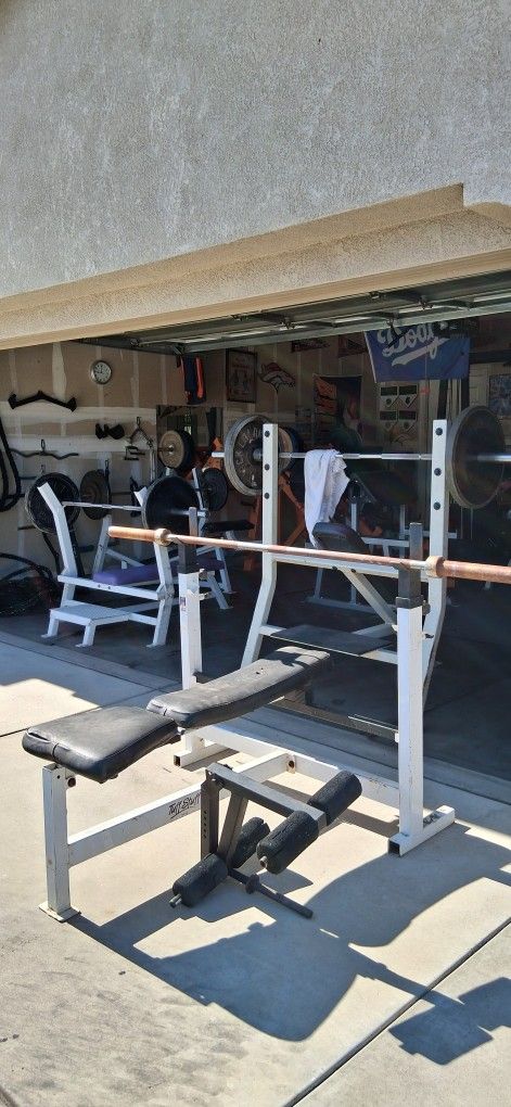 Tuff Stuff Olympic Beach / Decline, Incline, Flat / Leg Extension / SQUATRACK $60 - 1 - Olympic Bar