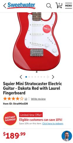 Squier Mini electric guitar