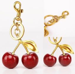 Cherry bag charm