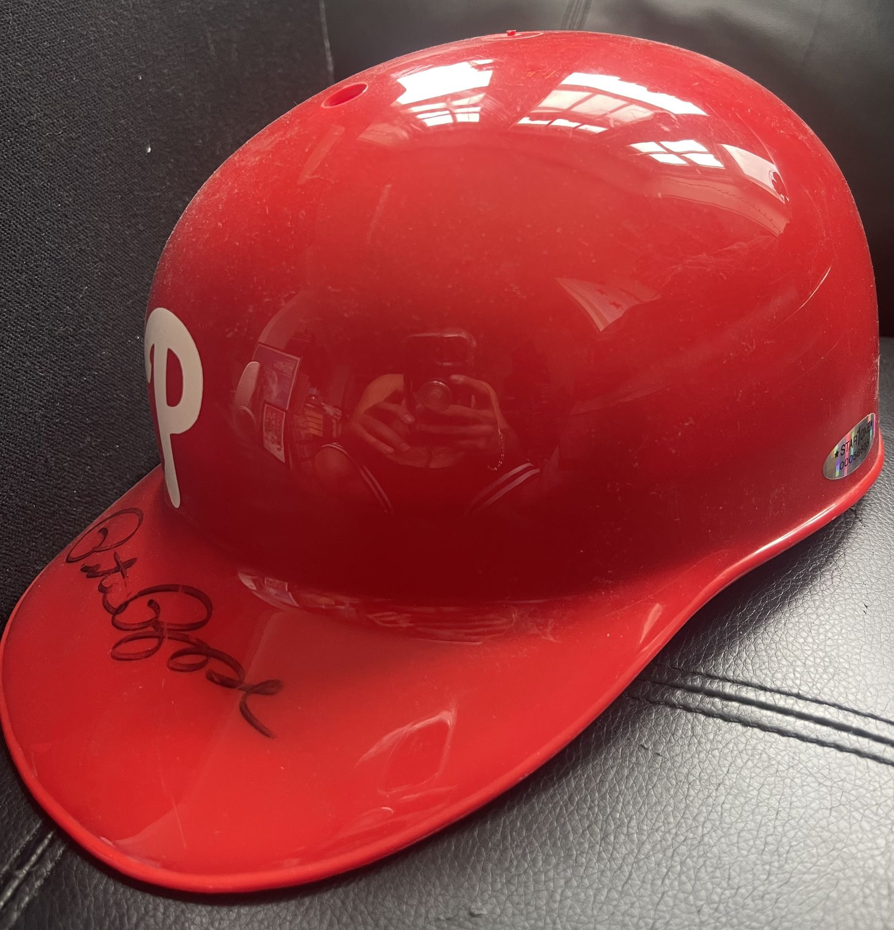 Pete Rose Autographed Phillies Helmet