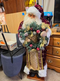 4' Large Decorative Old World Santa Claus Figure