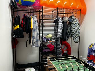 Garage shelf / clothes storage