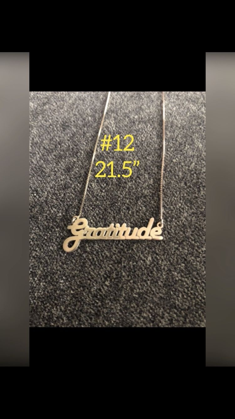 925 Silver Rose Gold Necklace