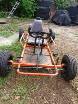 COMPLETE Go-Kart Frame with Seat and Wheels