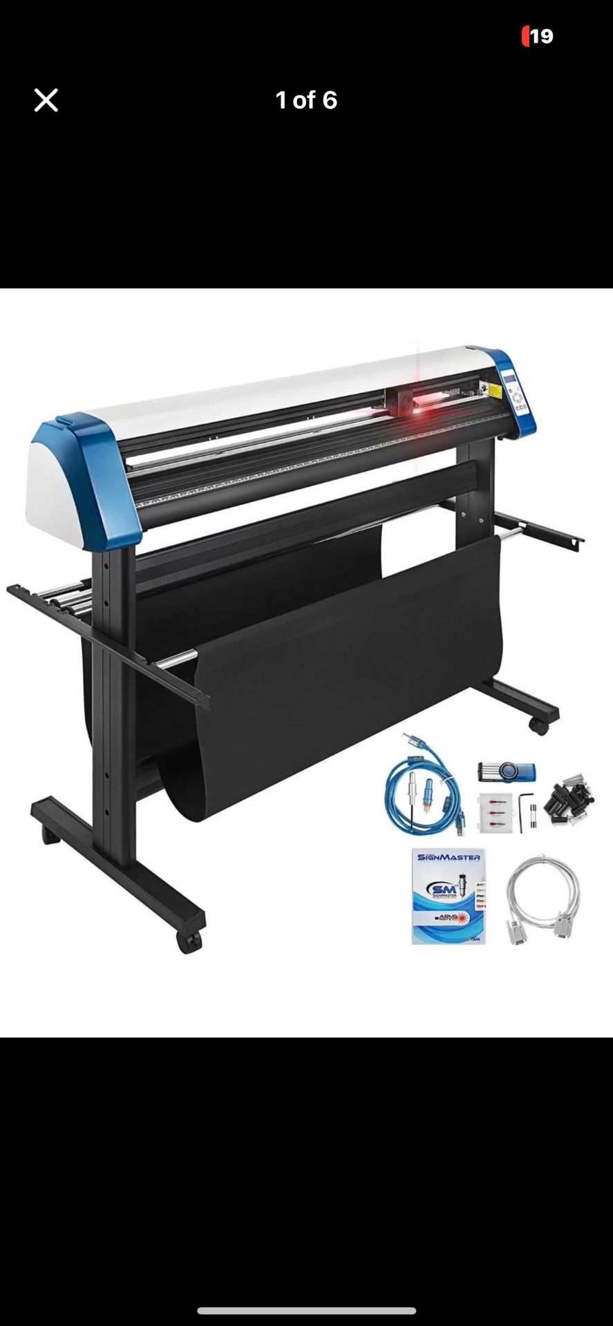 VEVOR 53in Vinyl Cutter Plotter Machine Sign Cutting Optical Eye Signmaster DIY