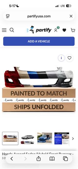 2007 Honda accord se 4door front and rear bumpers