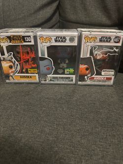 Star Wars Funko pops signed and SDCC limited addition