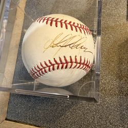 Garret Anderson signed ball.