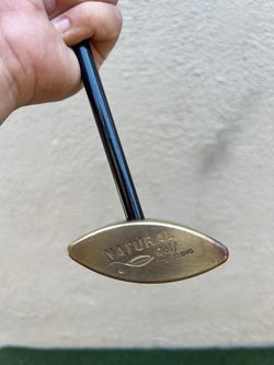 Natural Golf The Thing Putter 34.5" RH Brass Center Shaft Square Grip