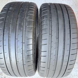 Two Tires 245/35/20 Michelin Pilot Sport 4S K2 With 75% Left Good Deal BMW 