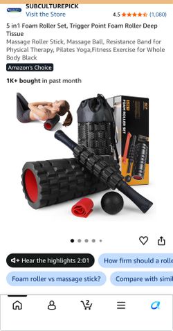 6 in 1 Foam Roller Set Yoga