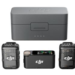DJI Mic 2 Wireless Microphone System – Dual Transmitters, 32-bit Float, Noise Canceling
