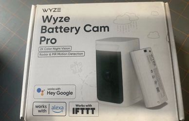 Wyze Battery Cam Pro Wireless Indoor/Outdoor 2K HD Security Camera Color WYZECOP