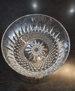 Arcoroc of France Bowl, Star on Bottom, Crystal Glass