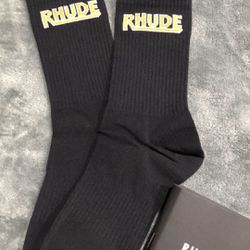 Black Rhude Socks 