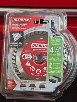 Brand New DIABLO 4-1/2 in. Diamond Blade Turbo Rim Masonry Cut Off
