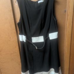Calvin Klein Black & White Dress 