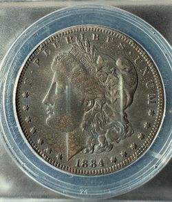 1884 s morgan silver dollar