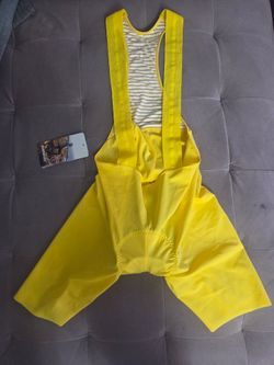 YELLOW DARVIE M MEDIUM CYCLING BIB SHORTS PANTS