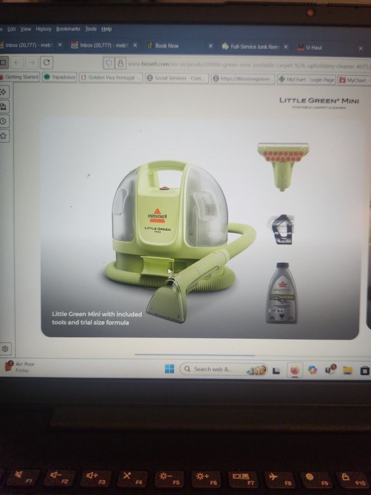 Bissell Little Green Mini  Portable Carpet/Upholstery Cleaner Unopened