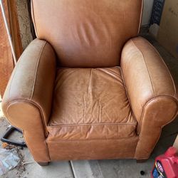 Pottery Barn By Michell Gold Armchair For Sale.