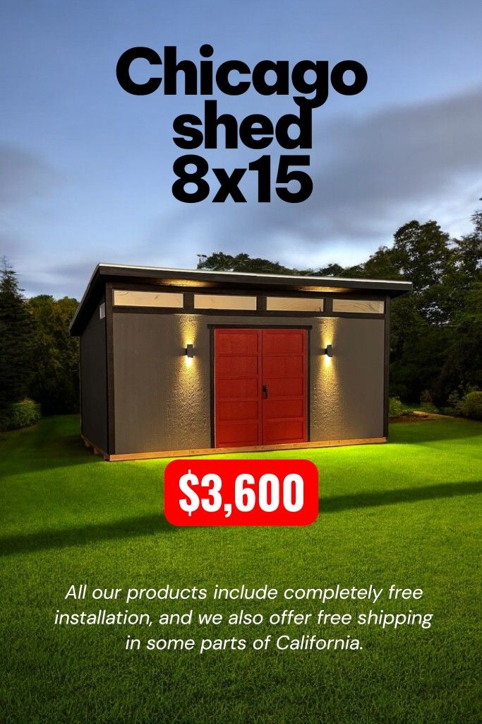 Chicago shed 8x15