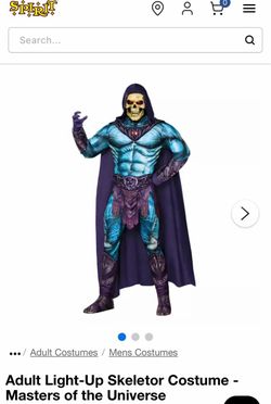 Adult Light-Up Skeletor Costume – Masters of the Universe size Medium