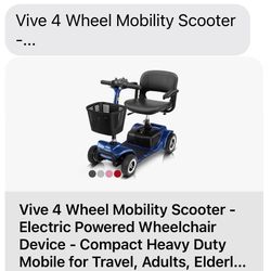 Vive 4 Wheel Mobility Scooter