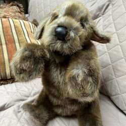 Folkmanis Sitting Dog Hand Puppet, Brown